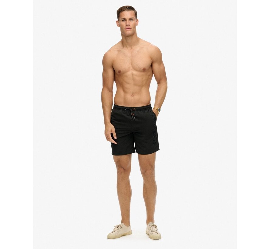 PREMIUM EMB 17 INCH SWIM SHORT Black (M3010227A - 02A)