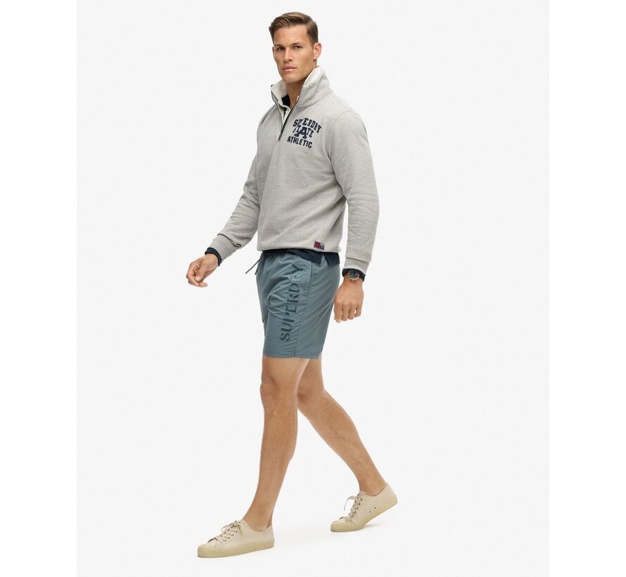 PREMIUM EMB 17 INCH SWIM SHORT STORMY WEATHER GREY (M3010227A - 2CE)