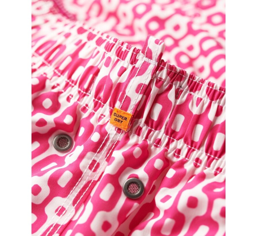 PRINTED 15 INCH SWIM SHORT Pink Geo Print (M3010231A - 2CP)