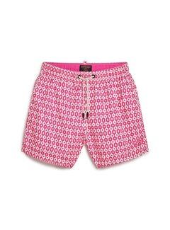 Superdry PRINTED 15 INCH SWIM SHORT Pink Geo Print (M3010231A - 2CP)