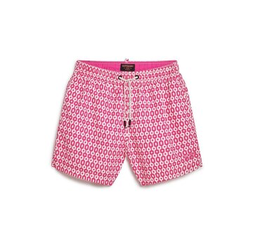 Superdry PRINTED 15 INCH SWIM SHORT Pink Geo Print (M3010231A - 2CP)