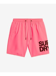 Superdry SPORTSWEAR LOGO 17 SWIMSHORT Shocking Pink (M3010228A - MBC)