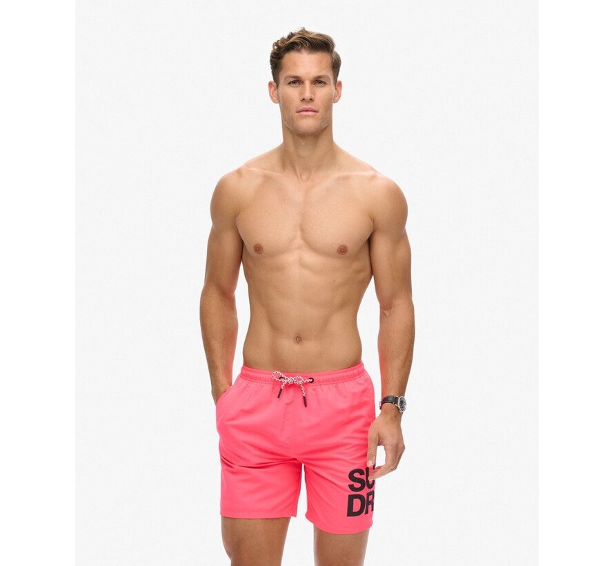 SPORTSWEAR LOGO 17 SWIMSHORT Shocking Pink (M3010228A - MBC)