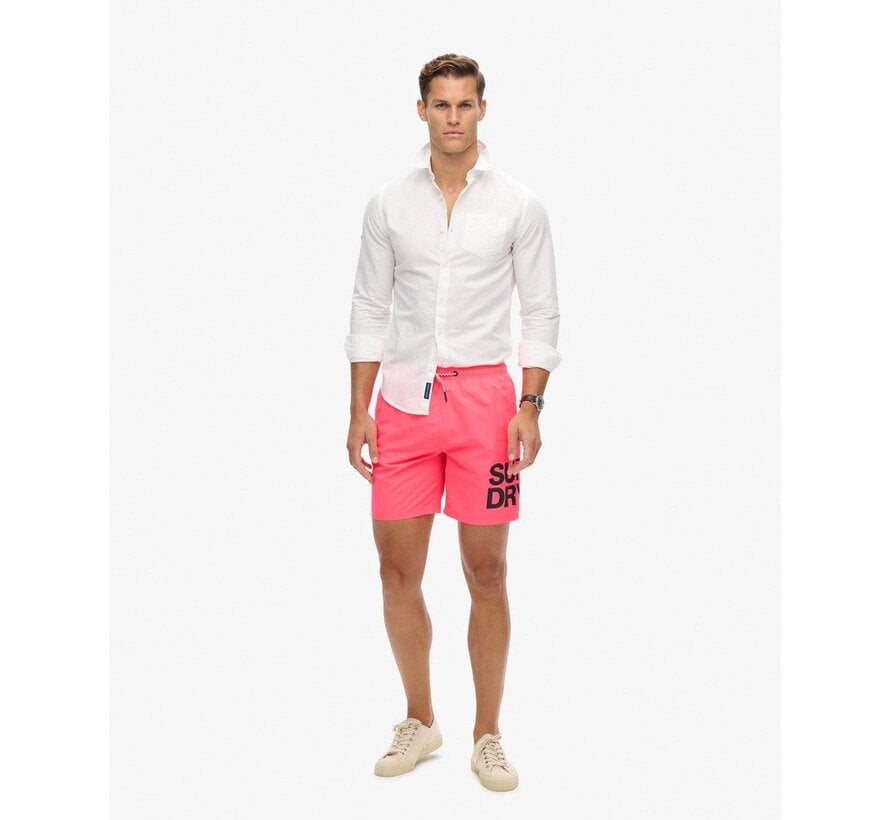 SPORTSWEAR LOGO 17 SWIMSHORT Shocking Pink (M3010228A - MBC)