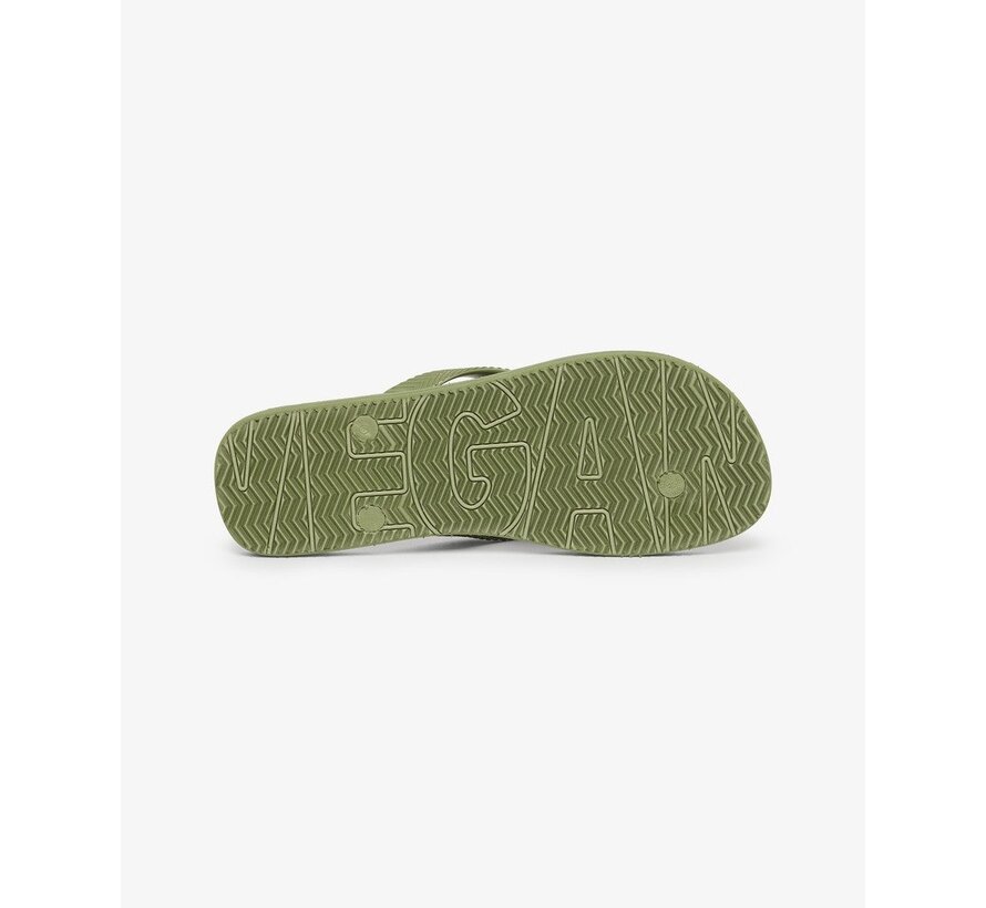 VINTAGE VEGAN FLIP FLOP Olive Khaki (MF310237A - ZTV)