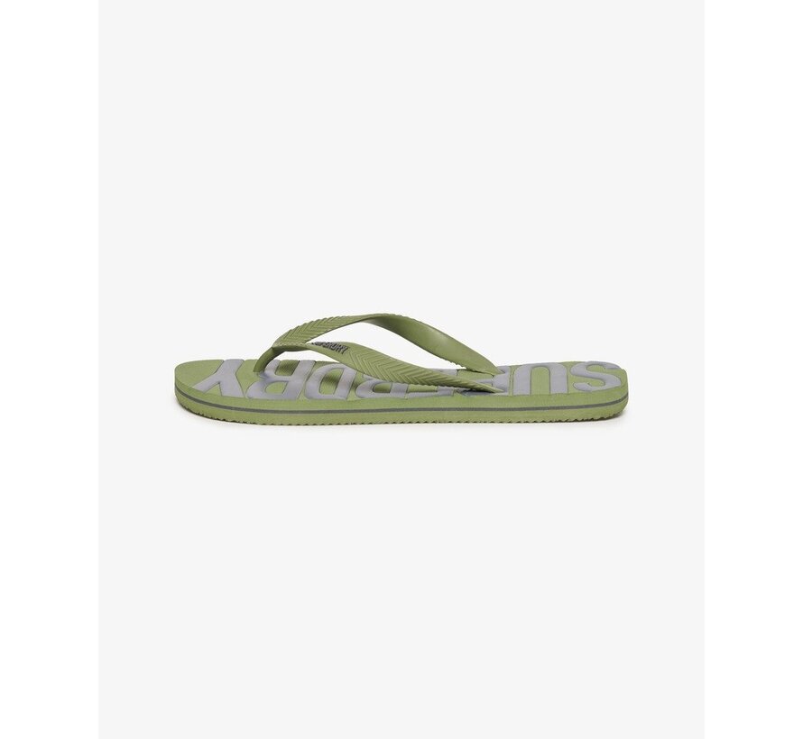 VINTAGE VEGAN FLIP FLOP Olive Khaki (MF310237A - ZTV)