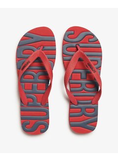 Superdry VINTAGE VEGAN FLIP FLOP Varsity Red (MF310237A - RXG)