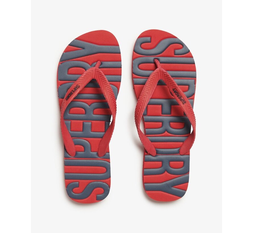 VINTAGE VEGAN FLIP FLOP Varsity Red (MF310237A - RXG)