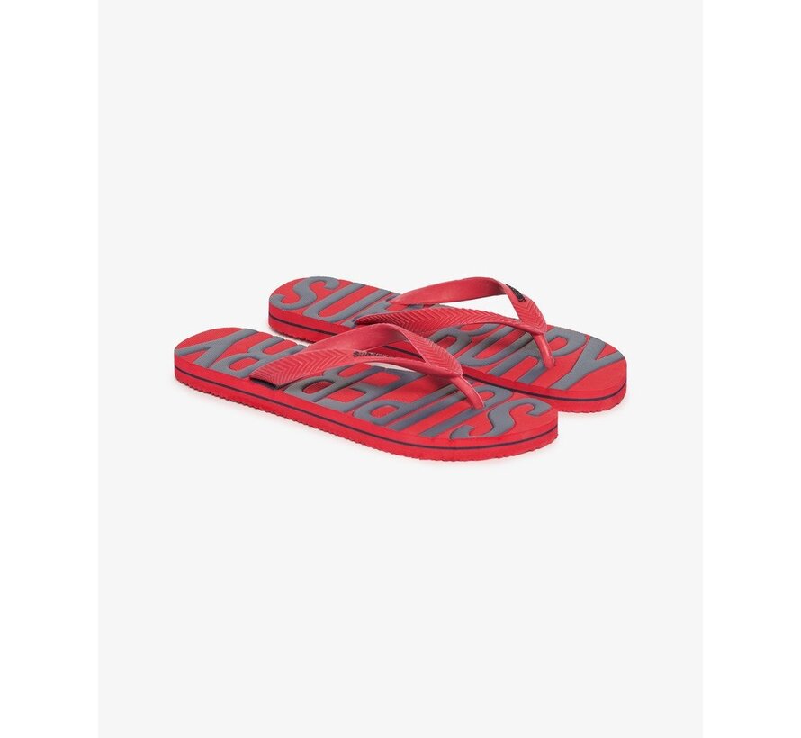VINTAGE VEGAN FLIP FLOP Varsity Red (MF310237A - RXG)