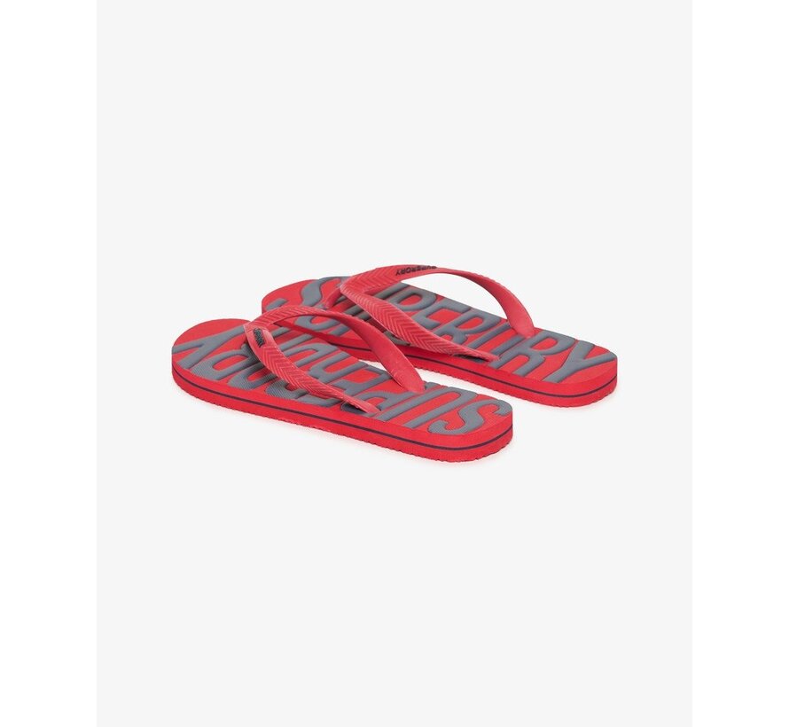VINTAGE VEGAN FLIP FLOP Varsity Red (MF310237A - RXG)