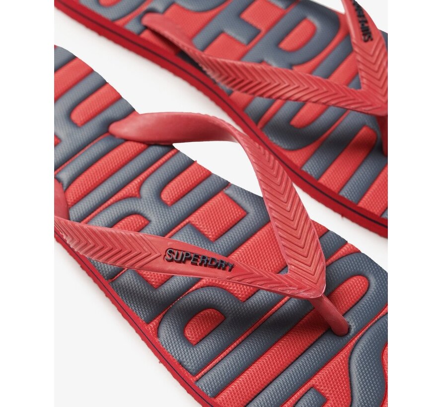 VINTAGE VEGAN FLIP FLOP Varsity Red (MF310237A - RXG)