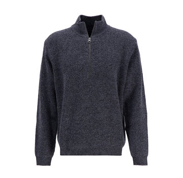 Fynch Hatton Half Zip Trui Steel Blue (1210 709 - 936)