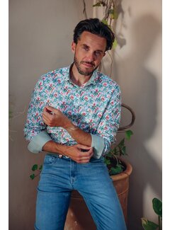 A Fish Named Fred Shirt Monkey Light Green (31.010.314)