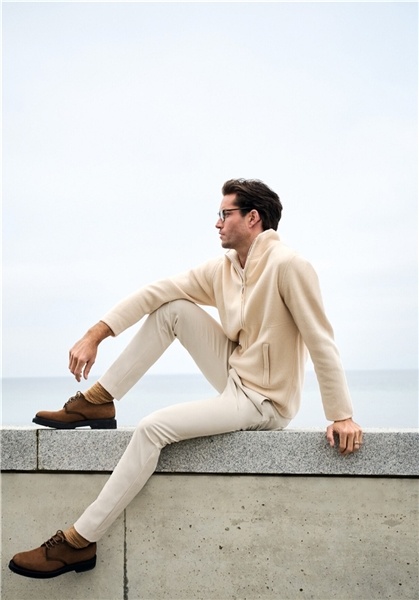 Alberto Jeans MOVE - Performance Slim Fit Off White - Alberto Jeans