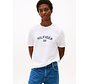 HILFIGER FLOCK TEE WHITE (MW0MW39357YBR - YBR)