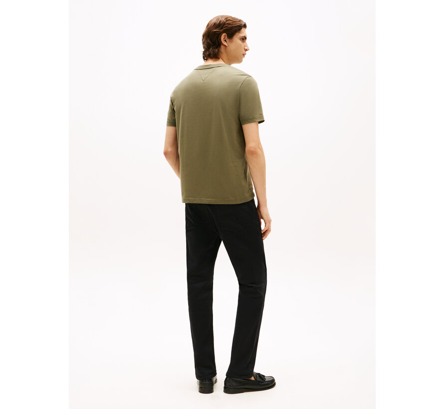 TROPICAL FLORAL HILFIGER TEE BATTLE GREEN (MW0MW39353PLI - PLI)