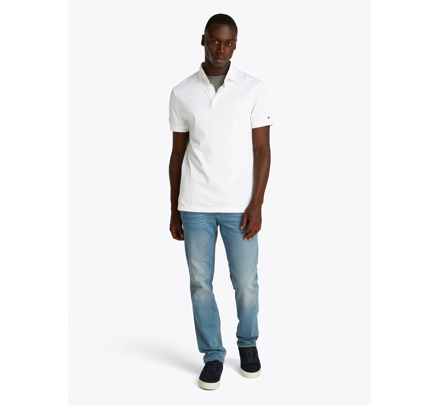 DC SPREAD COLLAR PIQUE POLO OPTIC WHITE (MW0MW38745YCF - YCF)