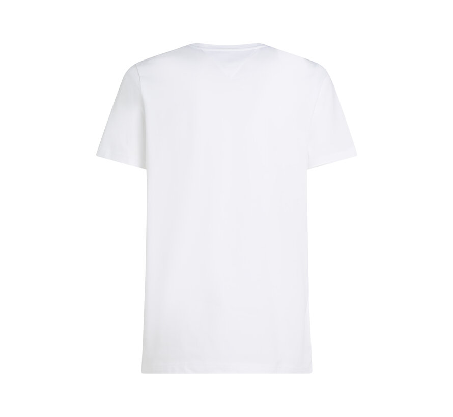 HILFIGER MULTI FLAGS TEE WHITE (MW0MW38616YBR - YBR)