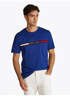 Tommy Hilfiger HILFIGER CHEST INSERT TEE WEDGE BLUE (MW0MW36498D03 - D03)