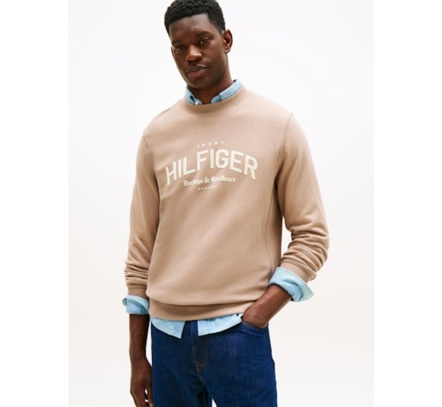 HILFIGER ARCH CREW N Coastal Taupe (MW0MW40067 - AFE)