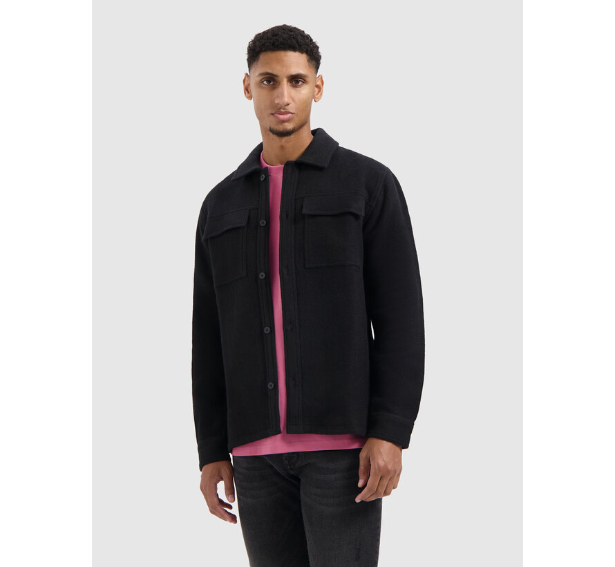 Regular fit Flannel Overshirts Black (25030201 - 02)