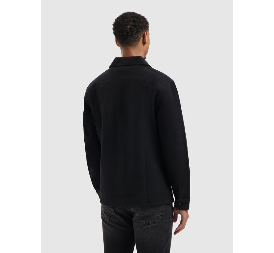 Regular fit Flannel Overshirts Black (25030201 - 02)