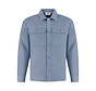 Regular fit Flannel Overshirts Mid Blue (25030201 - 36)