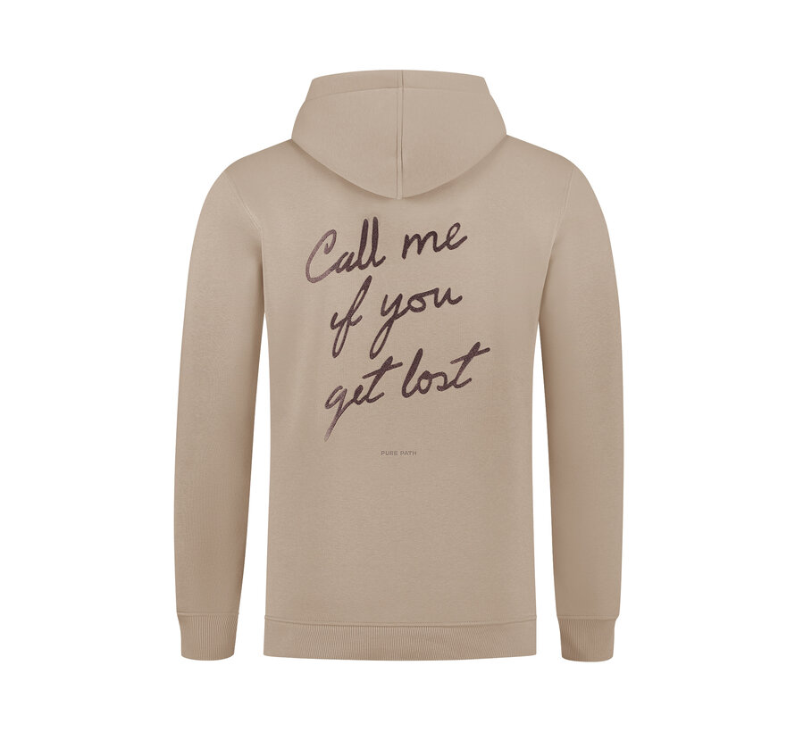 Call Me If You Get Lost Hoodie Taupe (25030302 - 53)