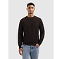 Regular fit Zig Zag Crewneck Knitwear Dark Brown (25030801 - 96)
