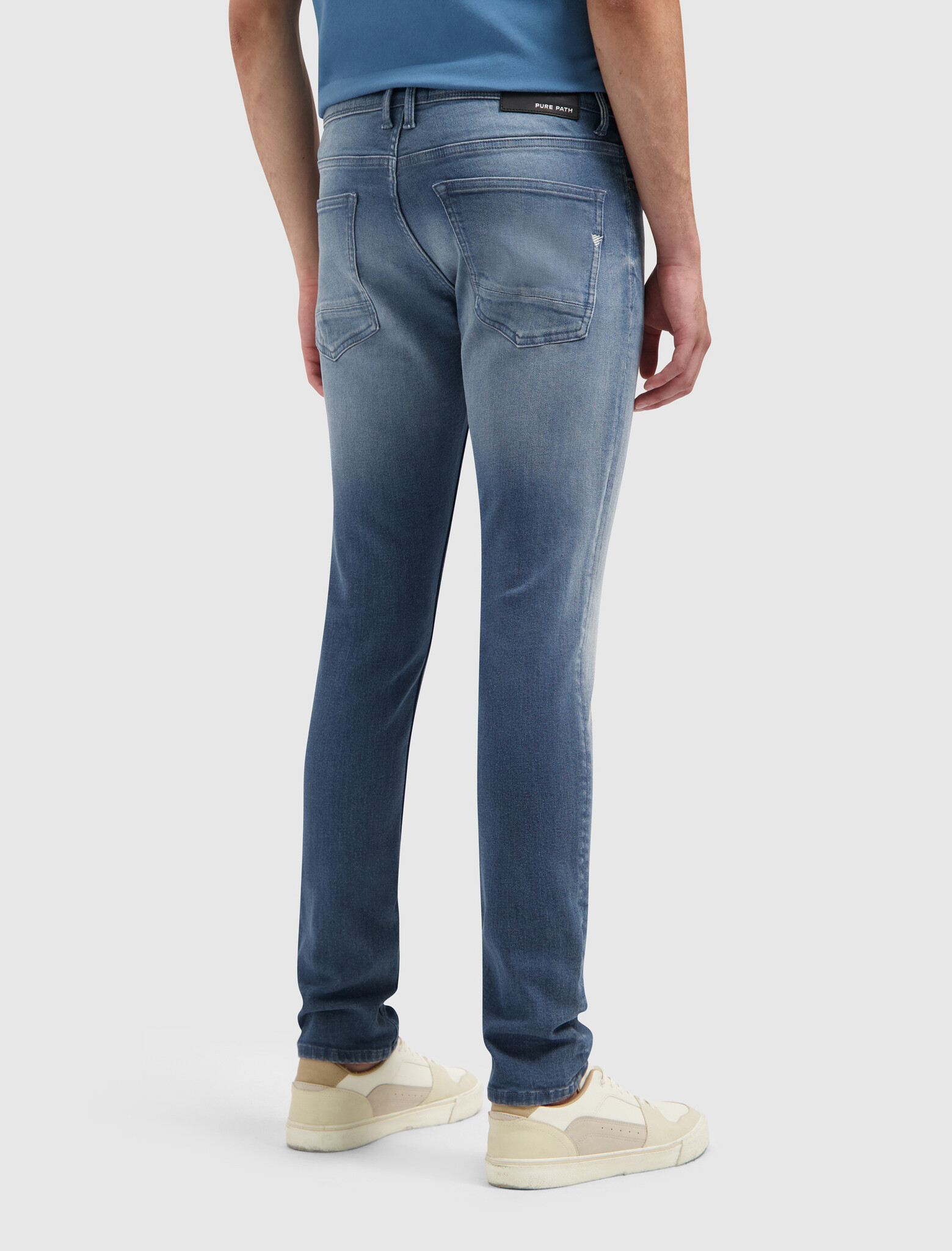 Pure Path The Jone Skinny Fit Jeans Denim Blue Grey Pure Path