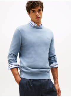 Tommy Hilfiger PIMA ORG CTN CASHMER Brisk Blue (MW0MW28046 - C2B)