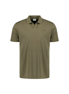 No Excess Polo V Solid Stretch Dark Moss (27380305SN - 186)