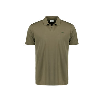 No Excess Polo V Solid Stretch Dark Moss (27380305SN - 186)