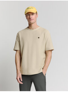 No Excess T-Shirt Crewneck Solid Relief Jacquard Sand (28320433 - 015)