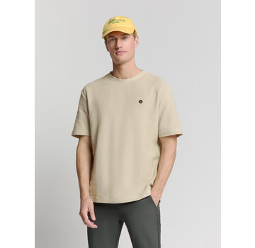 No Excess T-Shirt Crewneck Solid Relief Jacquard Sand (28320433 - 015)