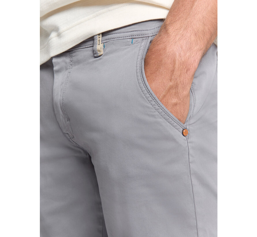 Short Chino Garment Dyed Twill Stretch Washed Blue (288190406 - 137)