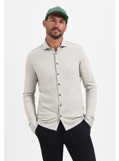 No Excess Shirt Jersey Melange Stretch Clay (N4180 - 018)