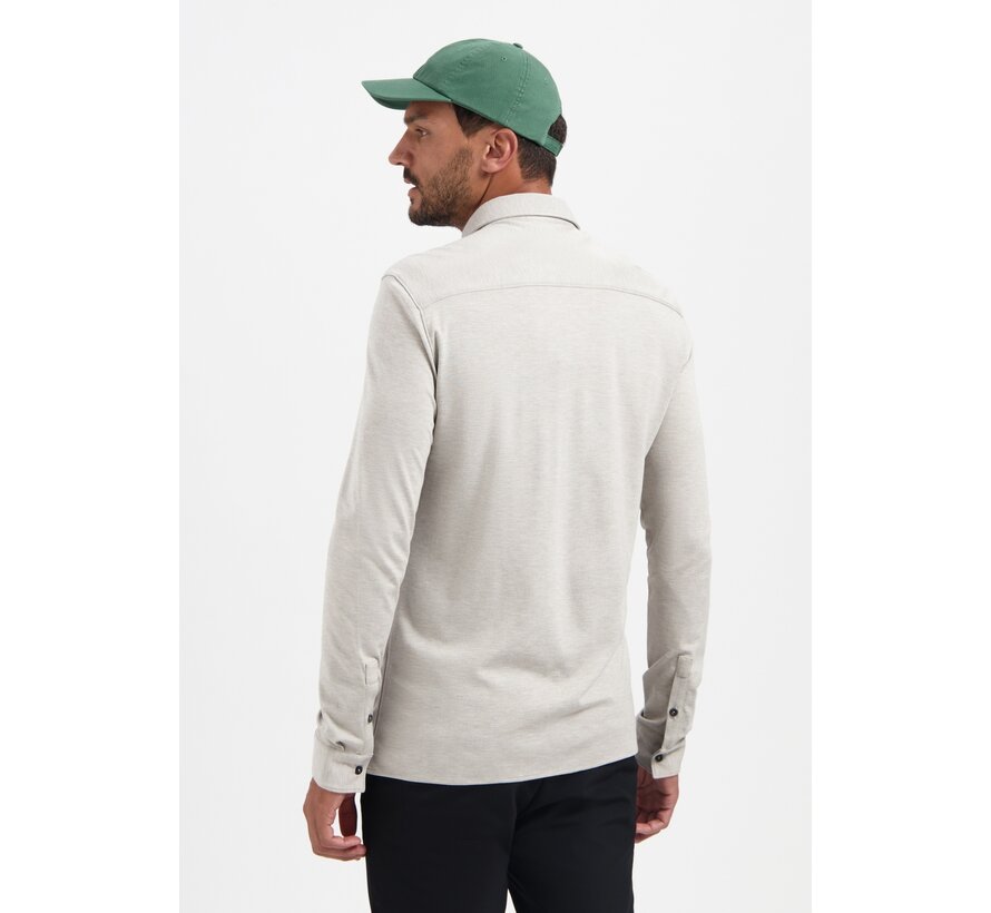 Shirt Jersey Melange Stretch Clay (N4180 - 018)