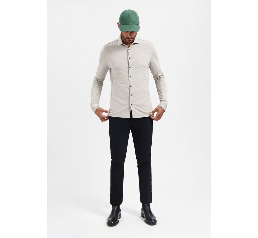 Shirt Jersey Melange Stretch Clay (N4180 - 018)