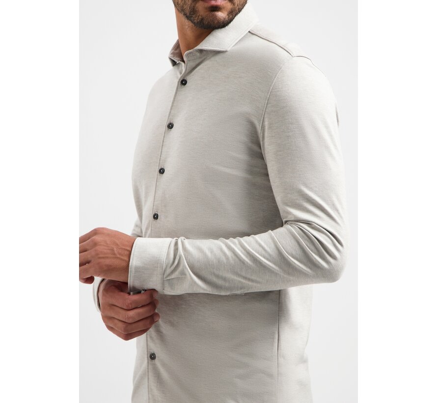 Shirt Jersey Melange Stretch Clay (N4180 - 018)