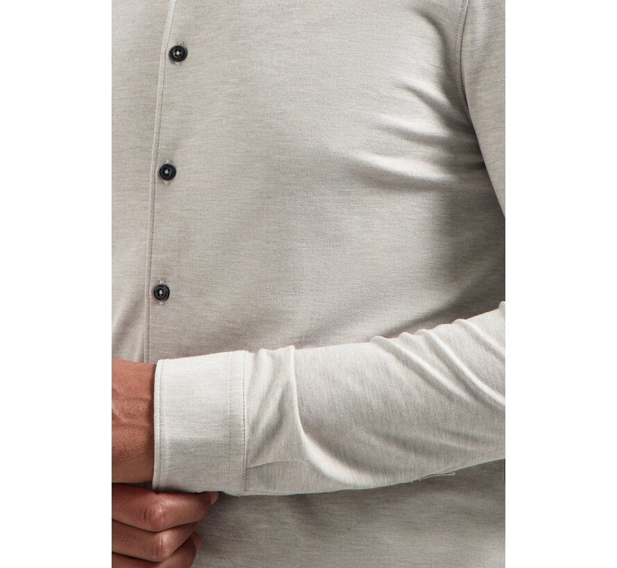 Shirt Jersey Melange Stretch Clay (N4180 - 018)