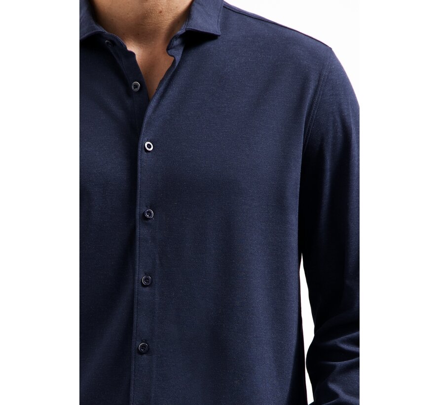 Shirt Jersey Melange Stretch Night (N4180 - 078)