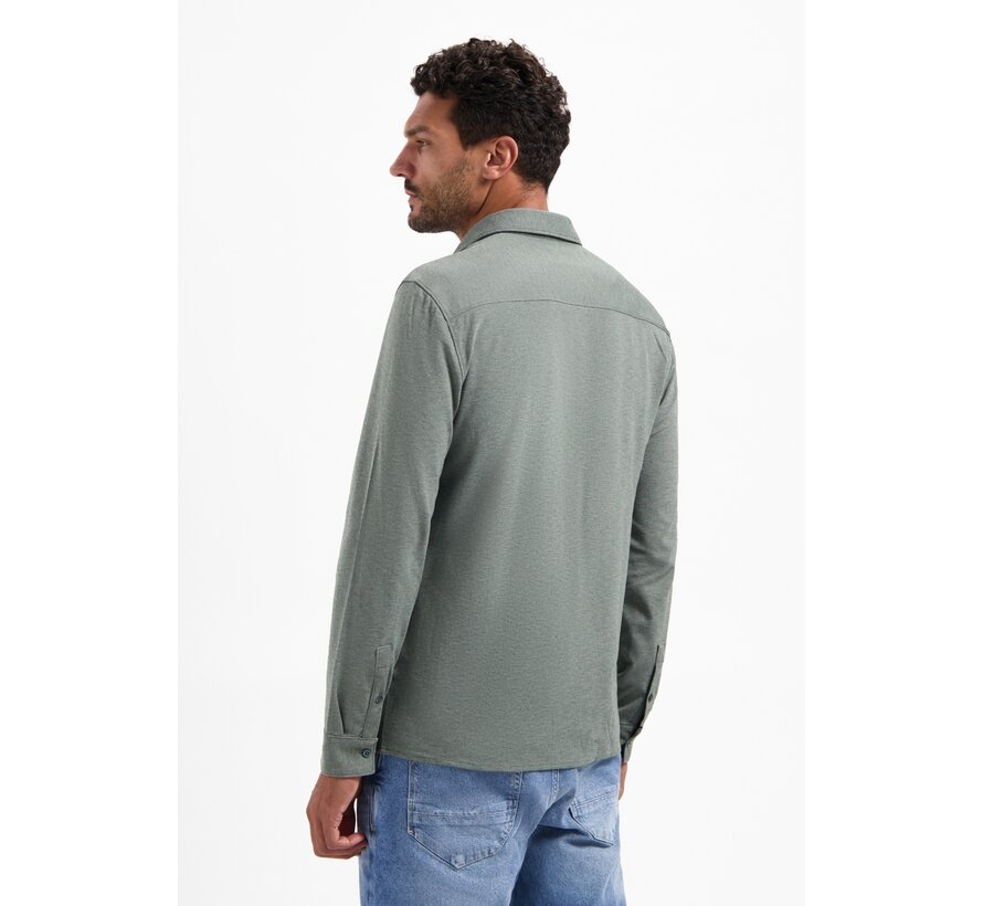 Shirt Jersey Melange Stretch Dark Steel (N4180 - 124)
