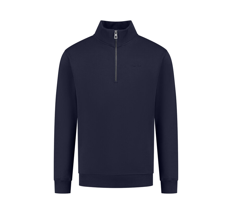 Embroidery Half-zip Sweater Navy (25010302 - 07)