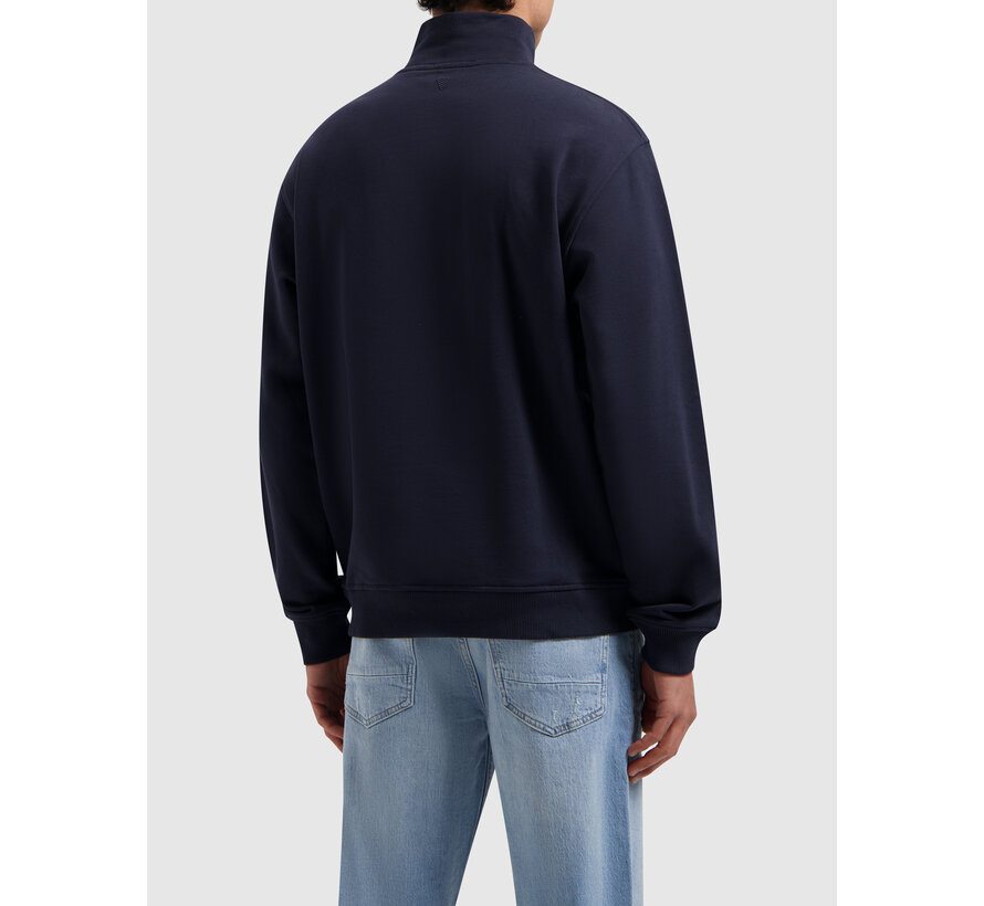 Embroidery Half-zip Sweater Navy (25010302 - 07)