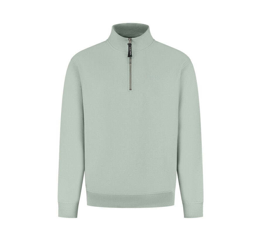 Embroidery Half-zip Sweater Army Green (25010302 - 10)