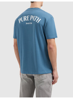 Pure Path Club Domino T-shirt Mid Blue (25110188 - 42)