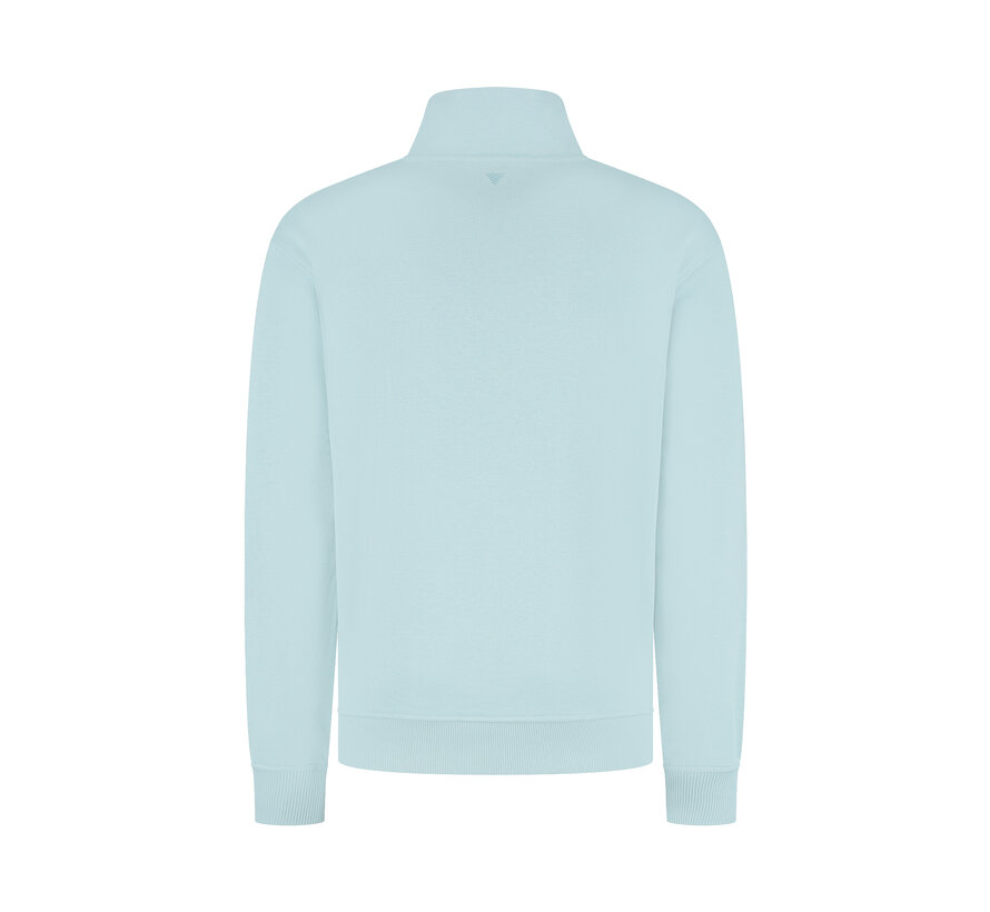 Stacked Logo Half-Zip Sweater Blue Grey (25110393 - 93)