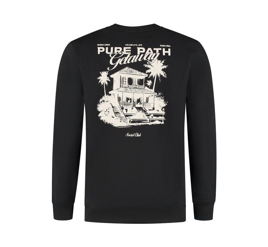 Tropical Escape Sweater Black (25110397 - 02)
