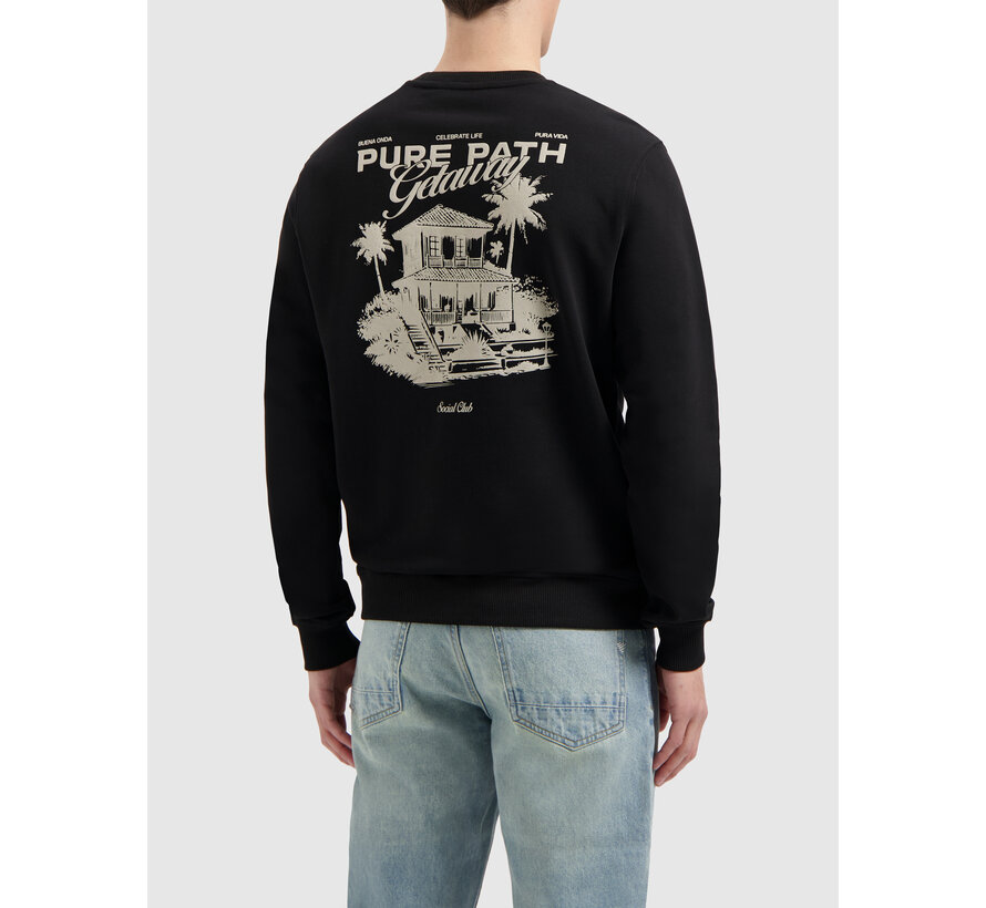 Tropical Escape Sweater Black (25110397 - 02)